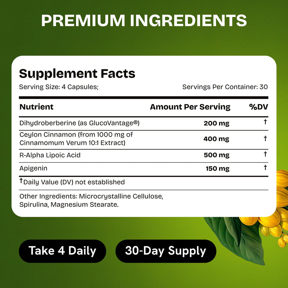 HealMeal Dihydroberberine bottle on kitchen counter in a daily routine