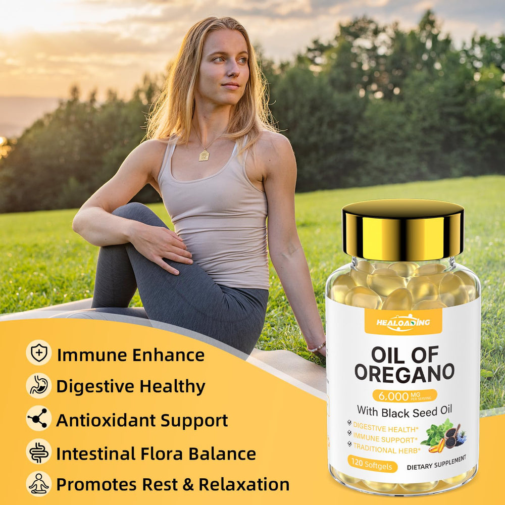 HEALOADING black seed oil softgel emphasizes a natural plant-based blend