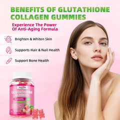 HEALOADING Glutathione Gummies with strawberry flavor for easy daily use