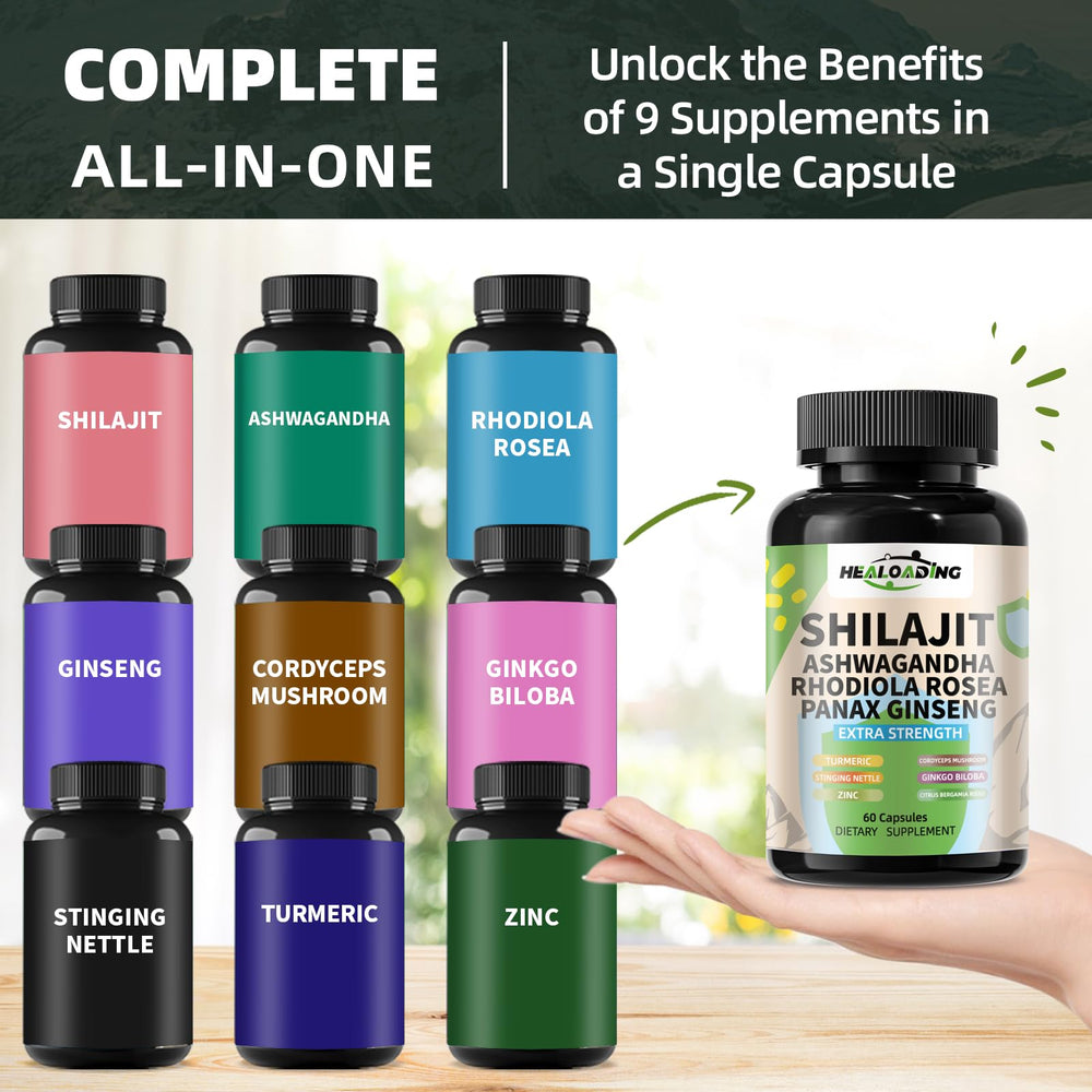 HEALOADING open bottle ready for your daily ritual