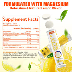 HEALOADING magnesium-enhanced tablet emphasizing added mineral support for hydration.