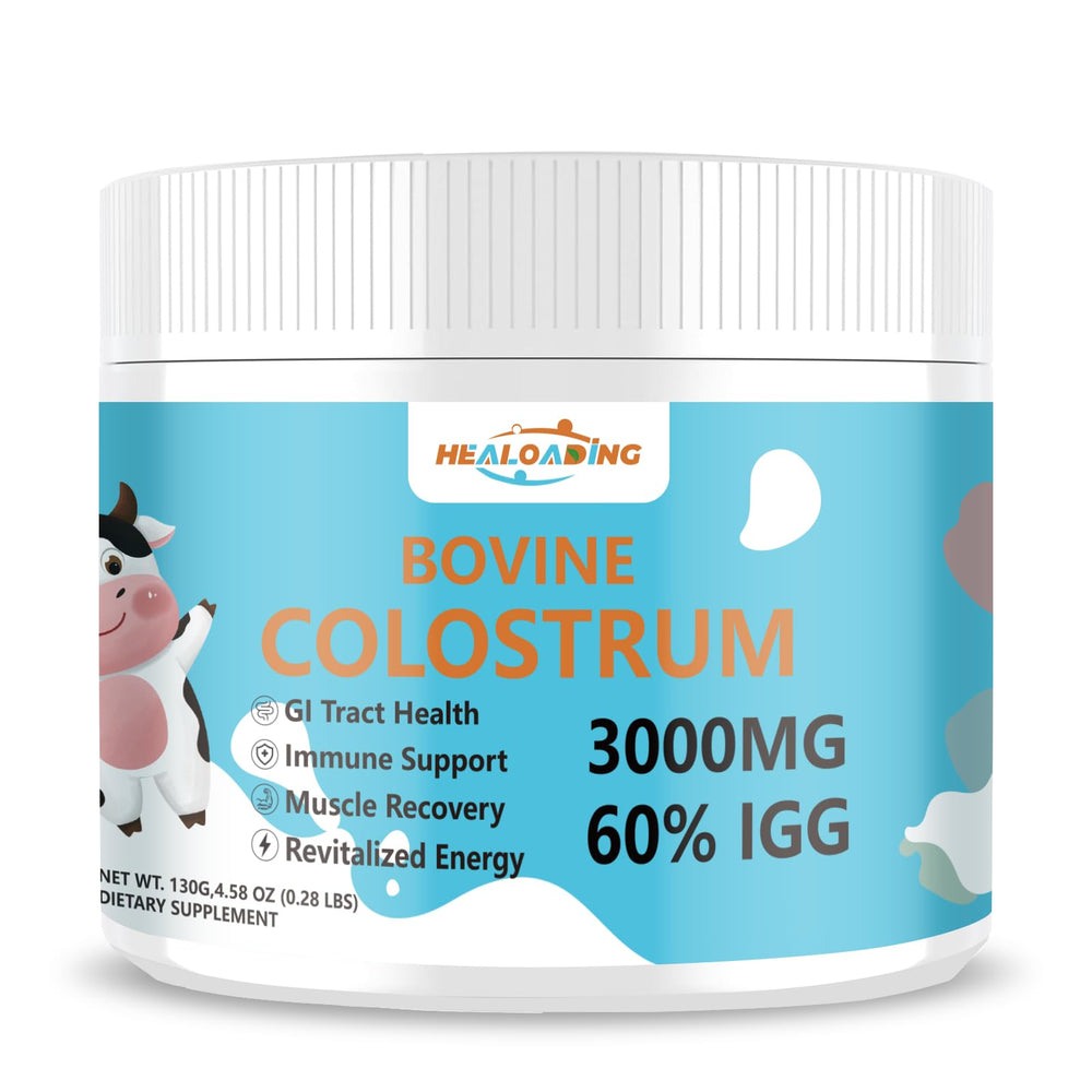 HEALOADING nutrition graphic shows vitamins, minerals, and amino acids.