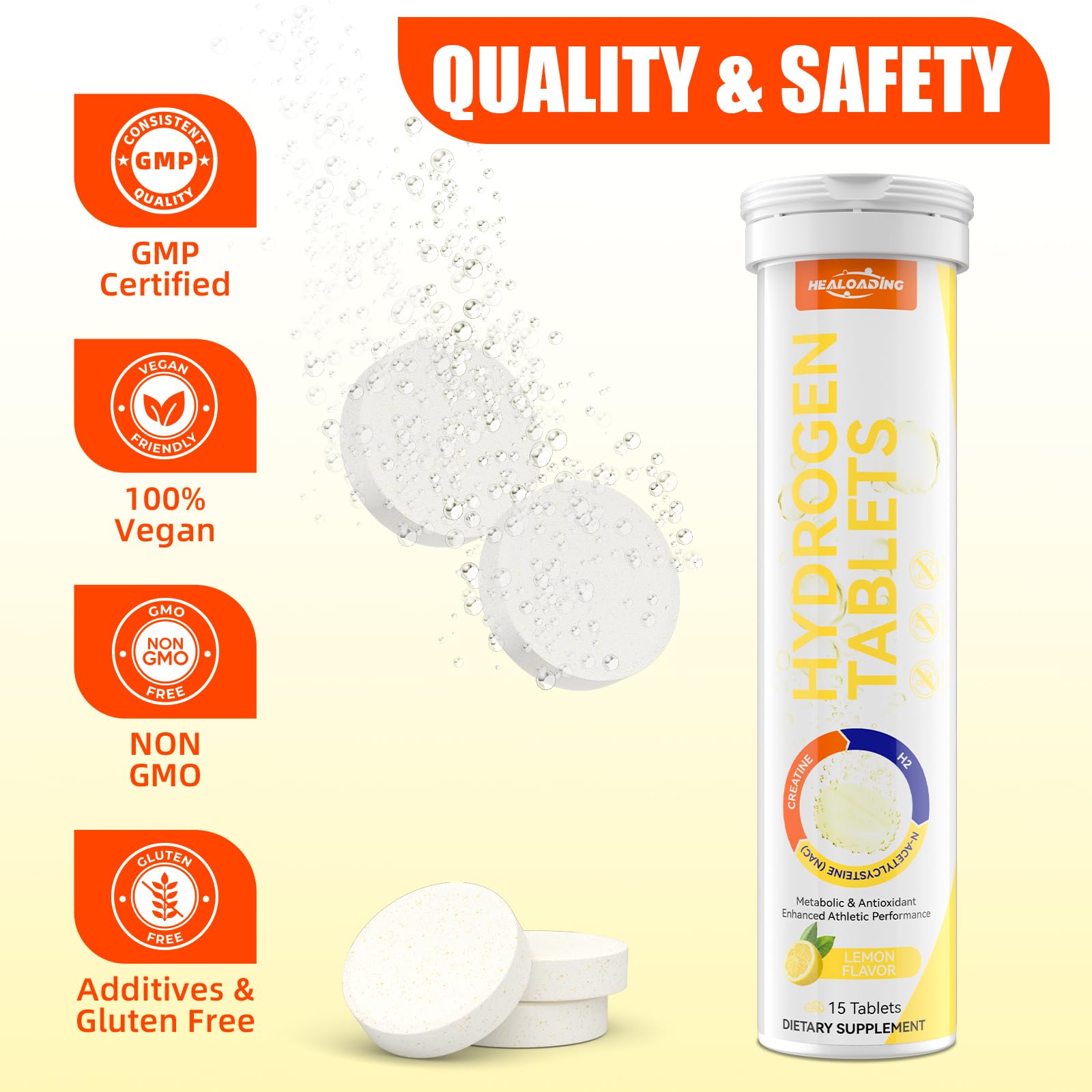HEALOADING on-the-go use for workouts and travel hydration.