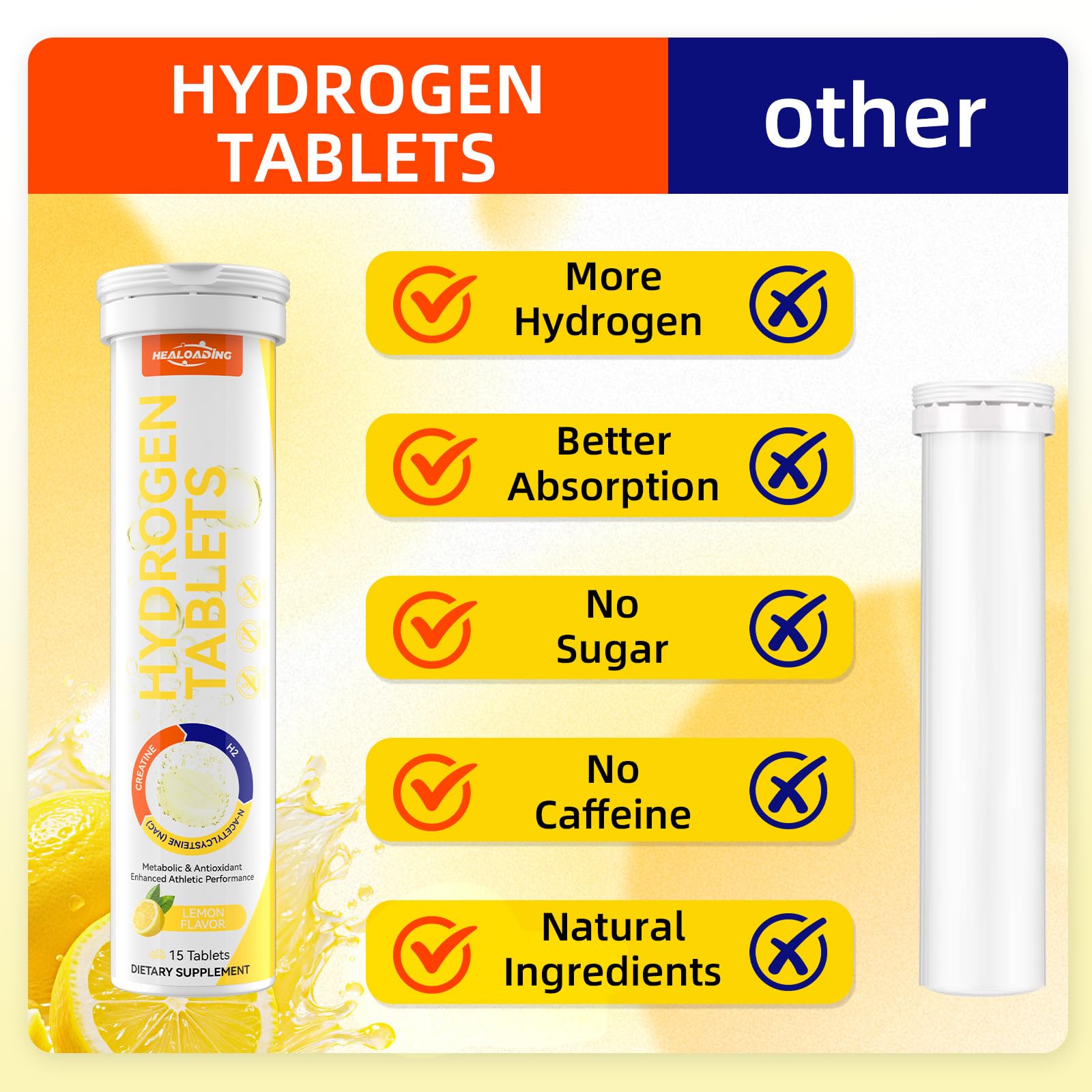 HEALOADING portable tube packaging ideal for travel and gym use.