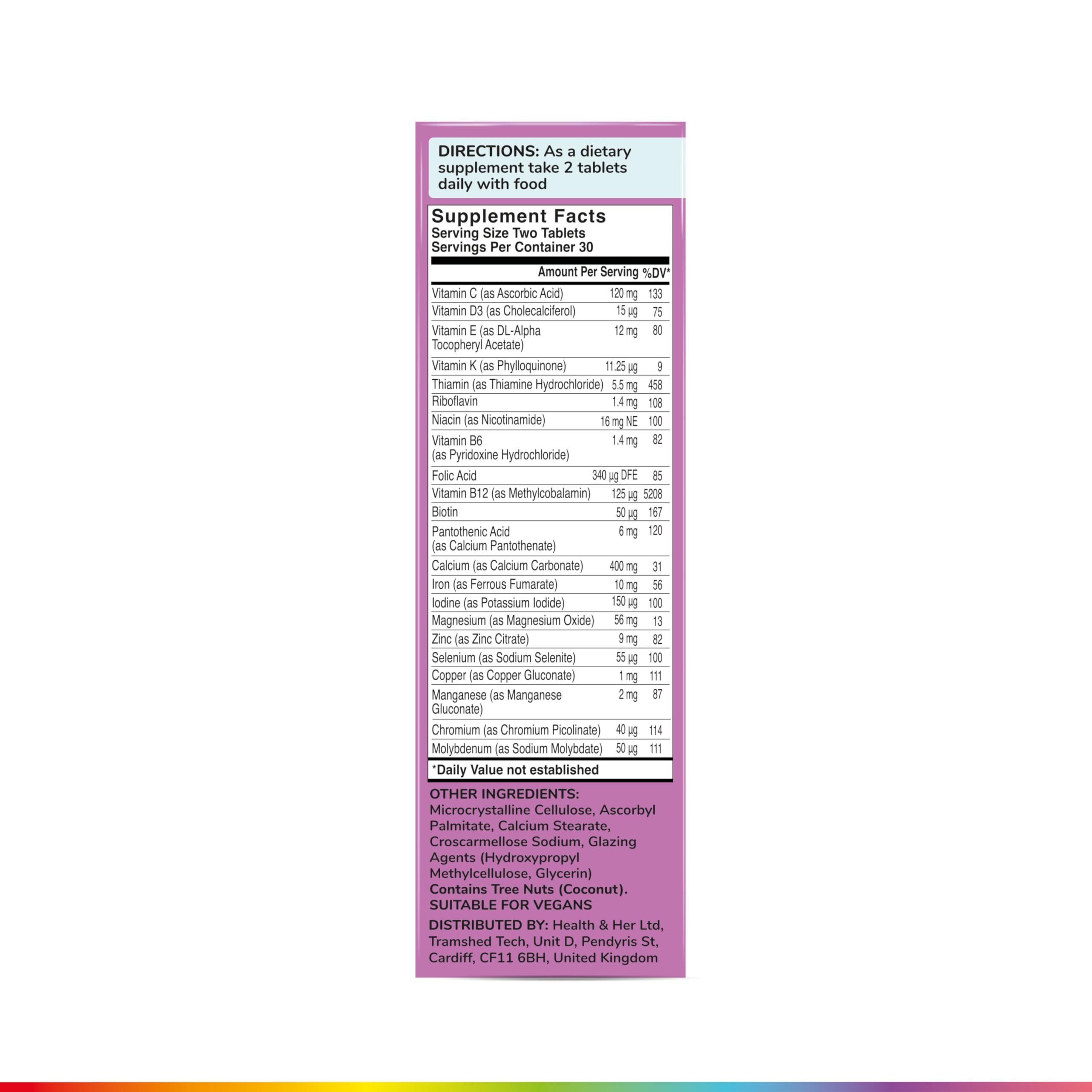 Nutritionist-backed formula with cruelty-free ingredients from Health & Her.