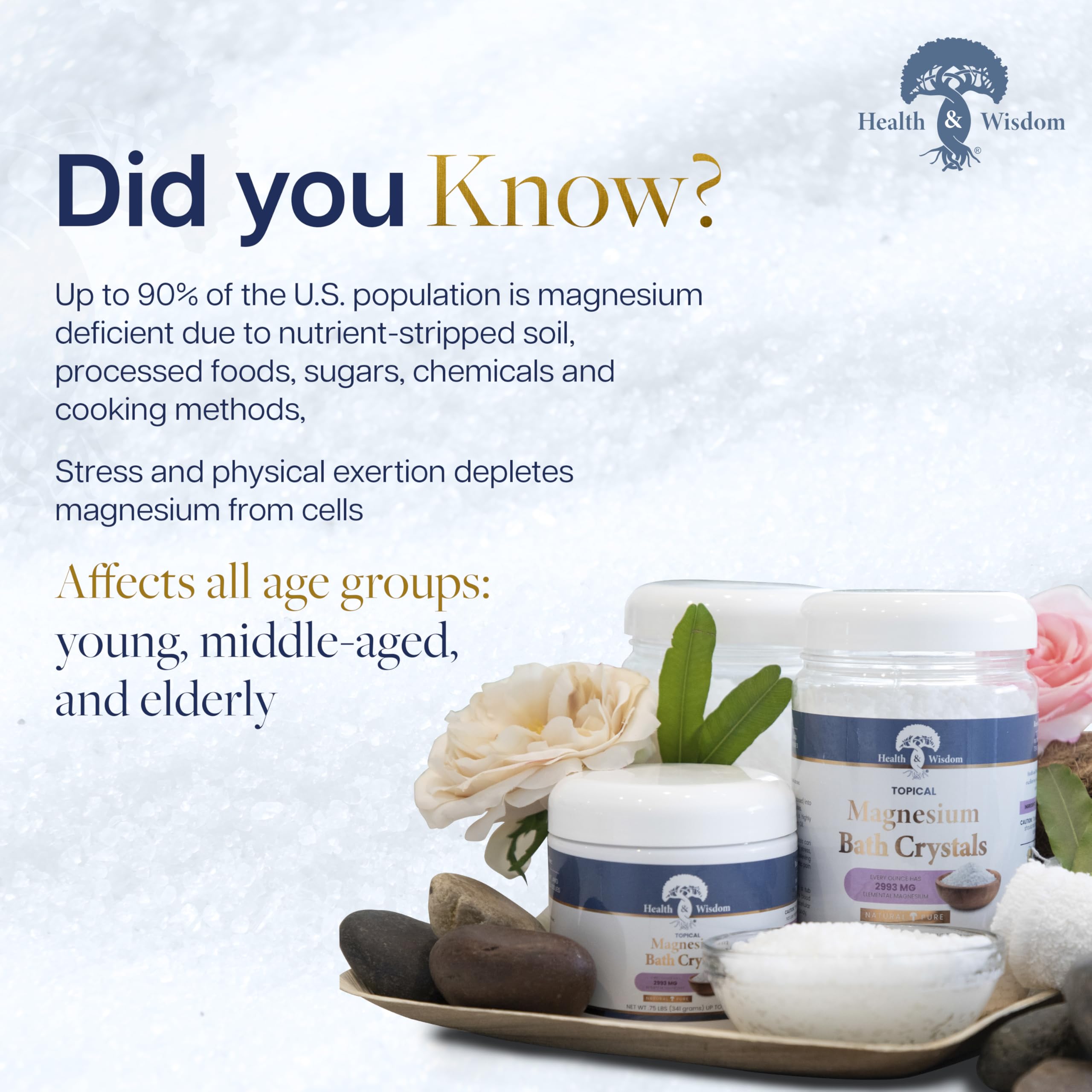 Unscented Dead Sea sourced bath salts in packaging suitable for sensitive skin