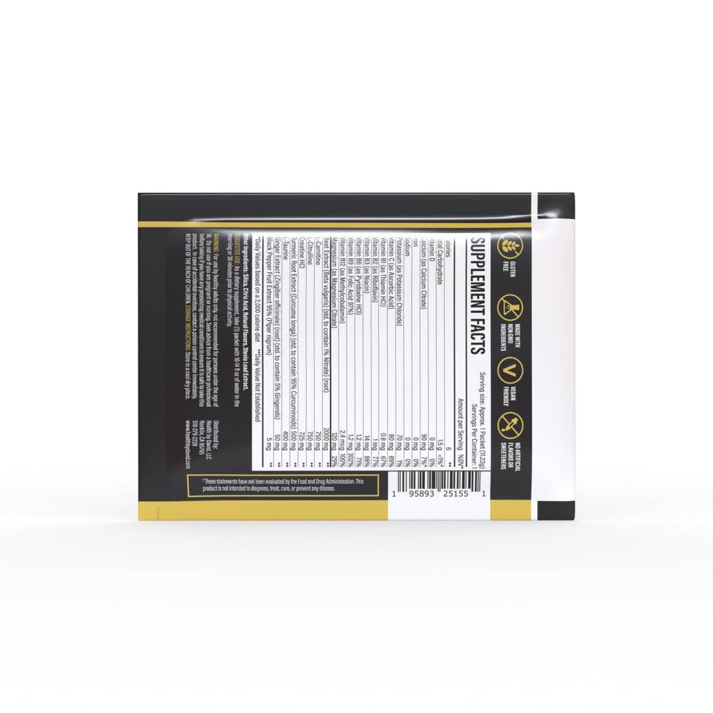 Health by David CardioVast packaging overview implies all-in-one formula for recovery and energy.