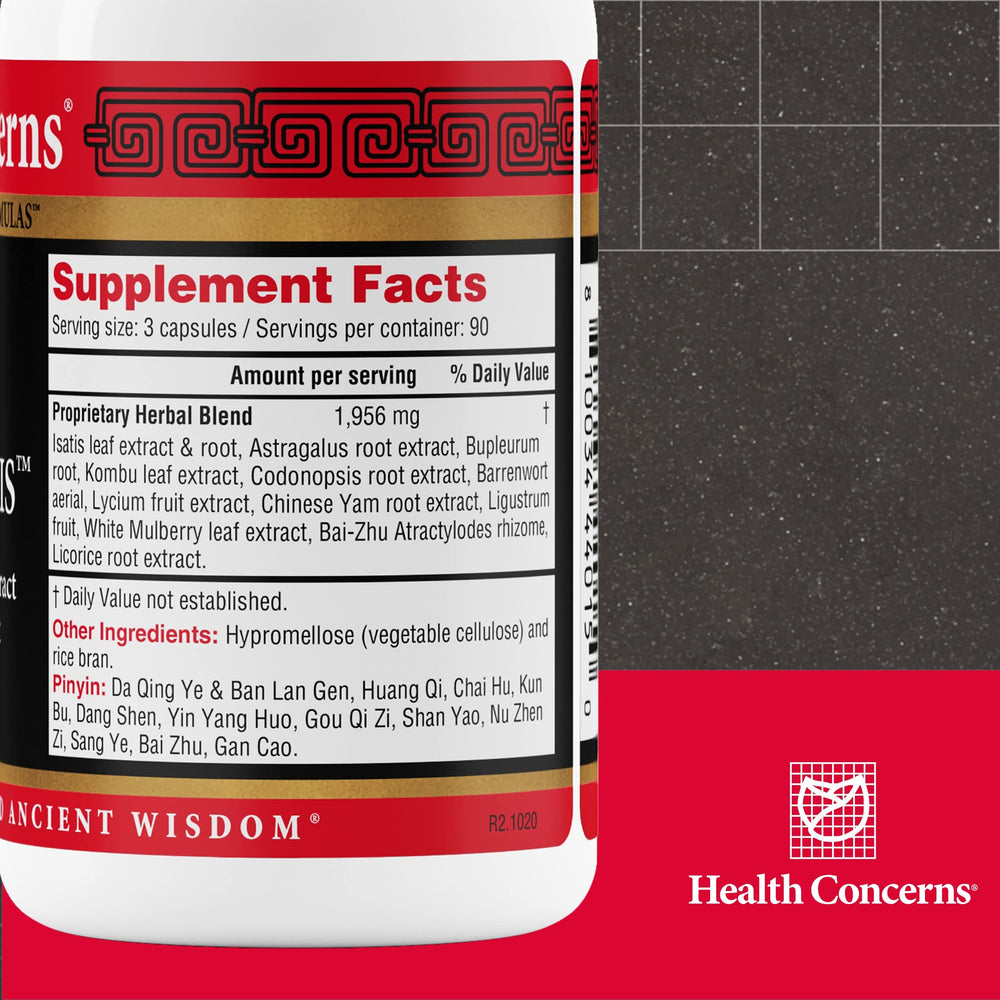 Health Concerns Astra Isatis capsules close-up for daily routine