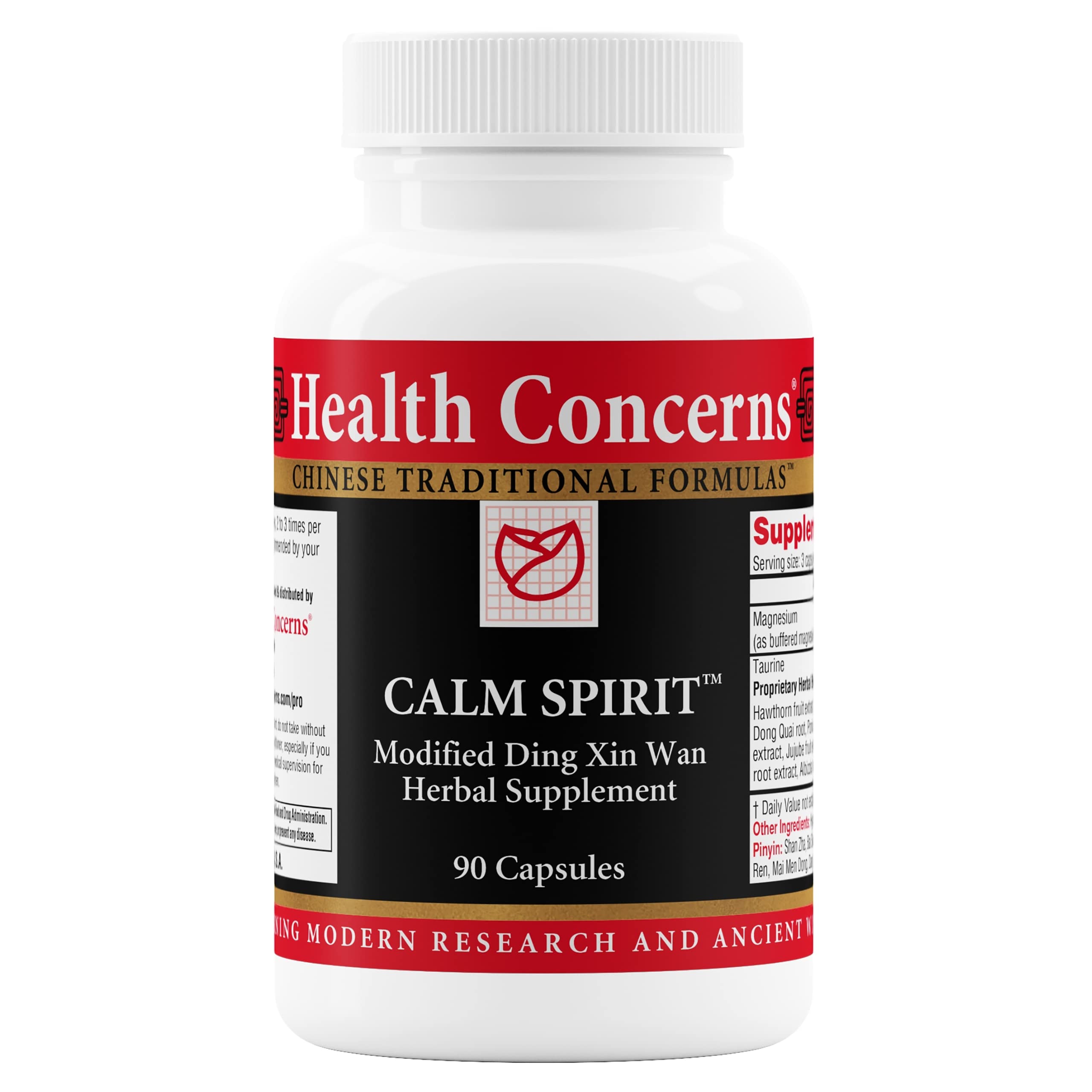 Health Concerns Calm Spirit bottle ready for daily stress relief