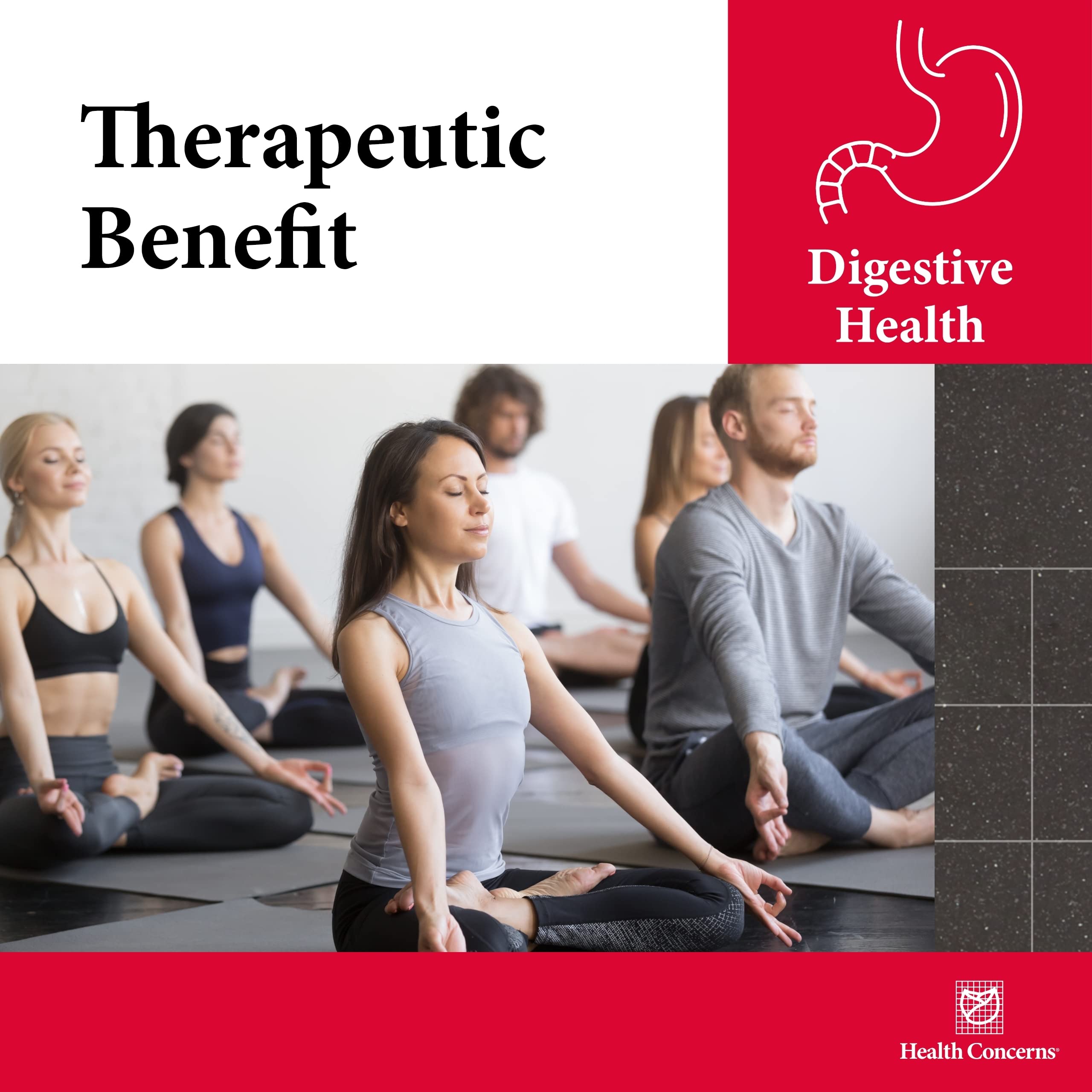 Digestive health infographic hints at bloating relief with Enteromend