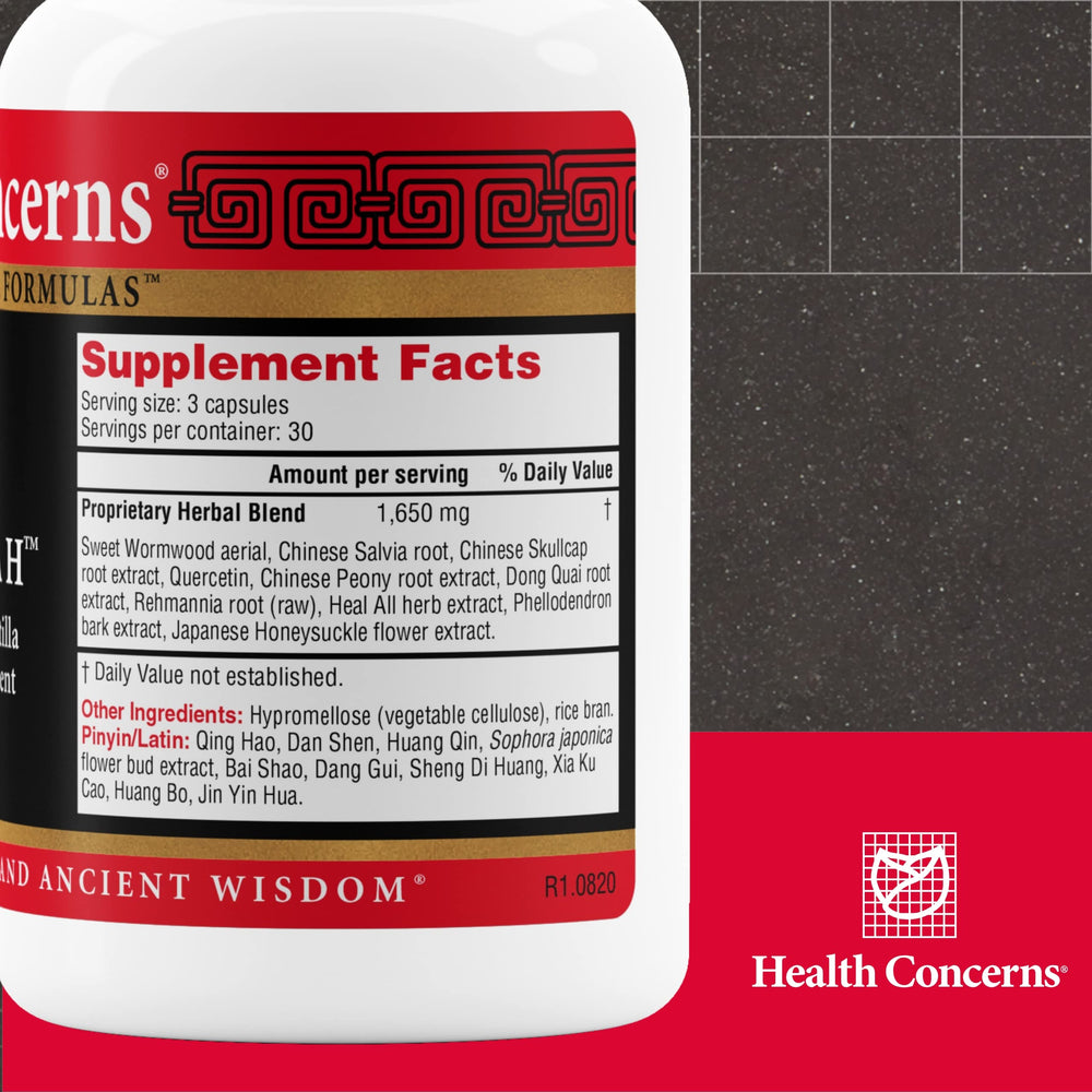Health Concerns Formula H capsules close-up for daily circulation support