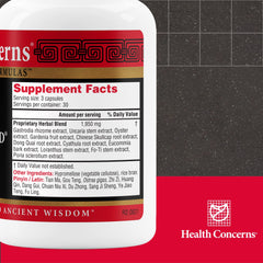 Health Concerns Gastrodia Relieve Wind box highlights traditional herbs for head comfort and liver support.