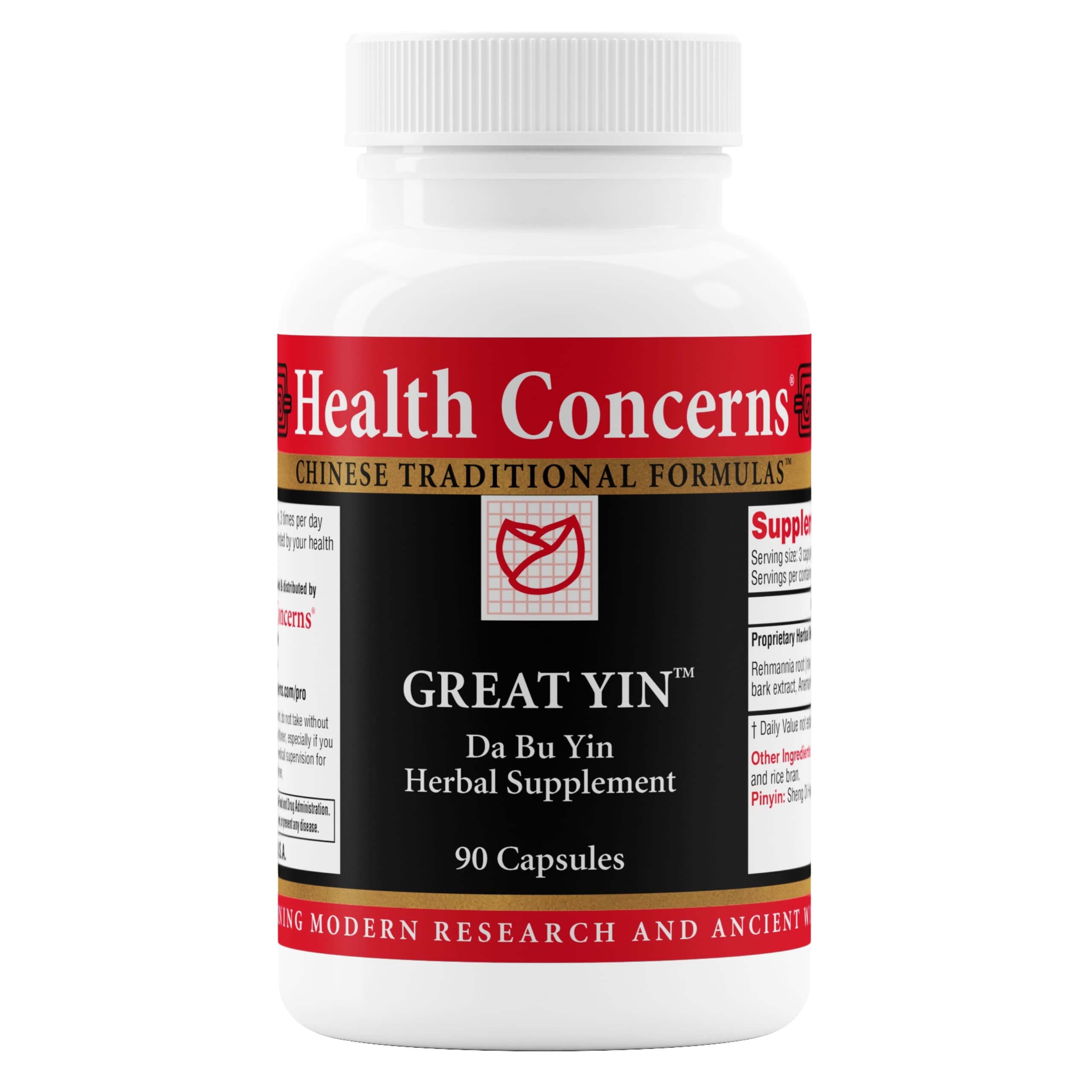 Health Concerns Great Yin hot flash bottle pour for menopause support.