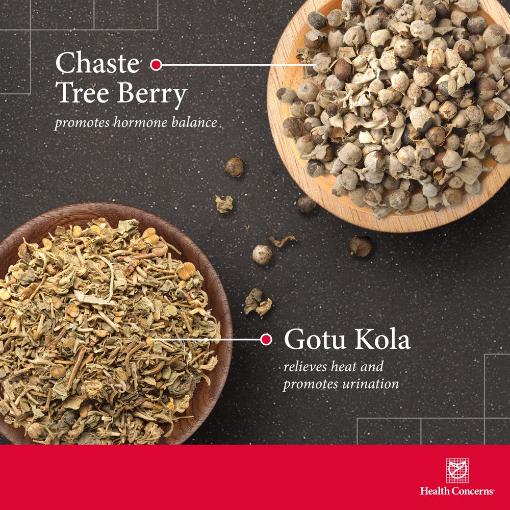 Health Concerns Heavenly Water herbs dried display evokes traditional Chinese herbal ingredients.