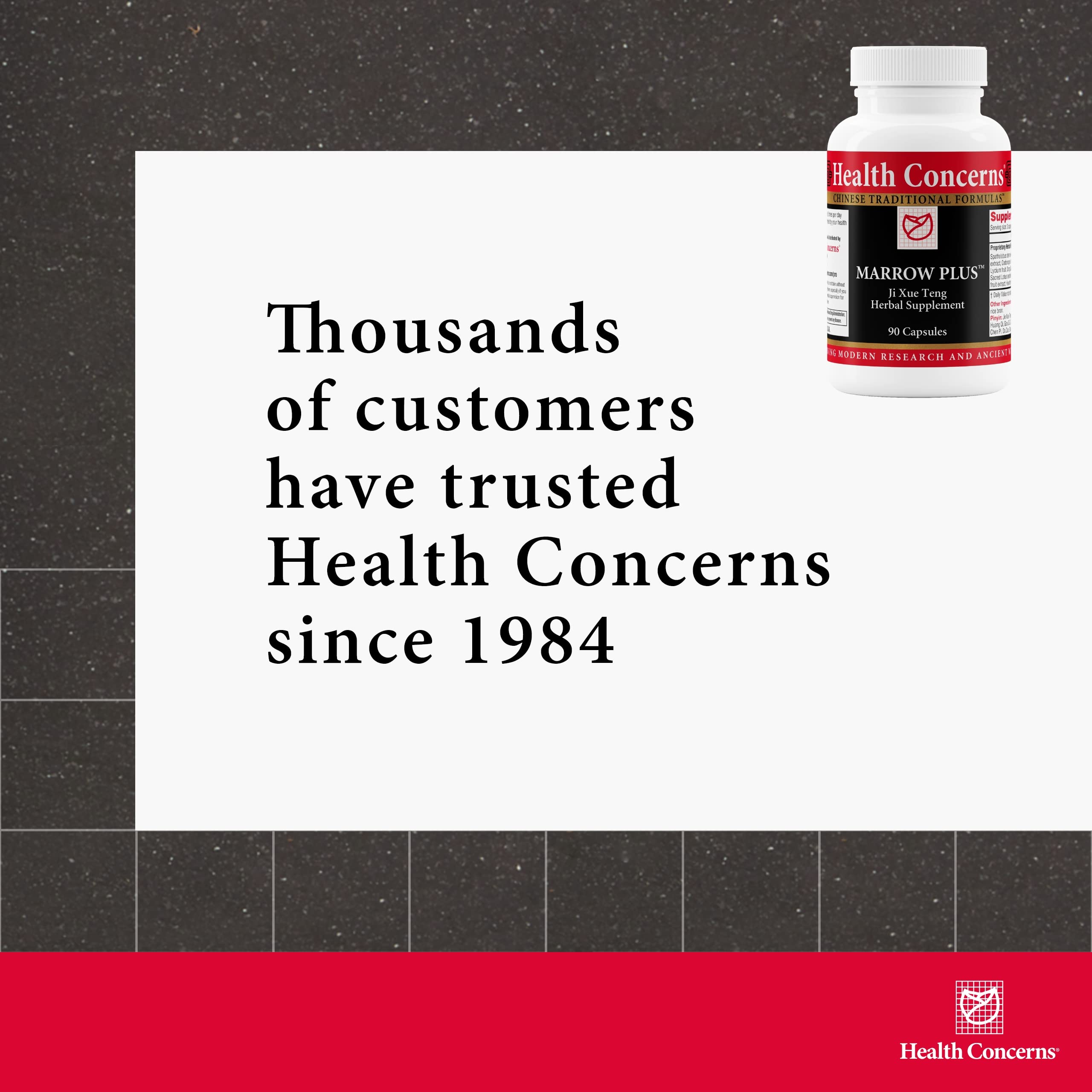 Pouring Health Concerns Marrow Plus capsules from the bottle for convenient use.