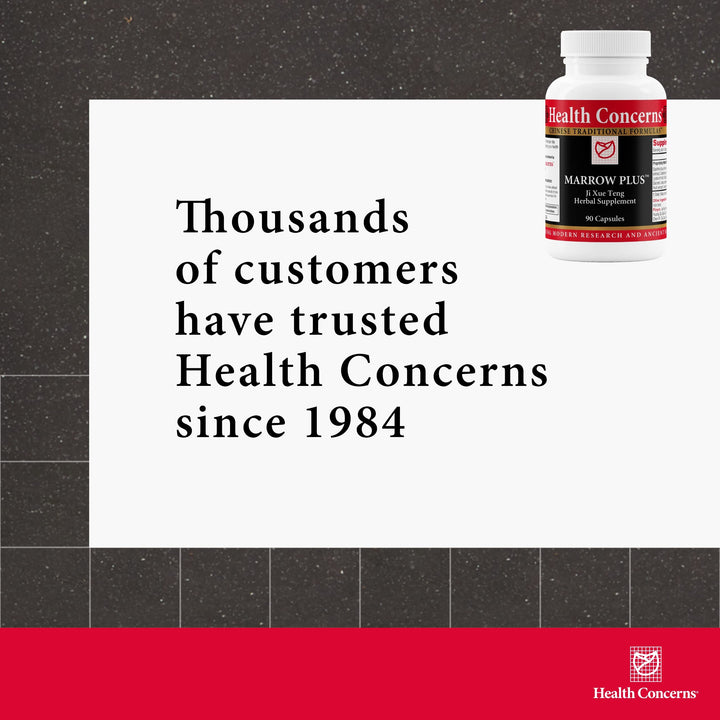 Pouring Health Concerns Marrow Plus capsules from the bottle for convenient use.