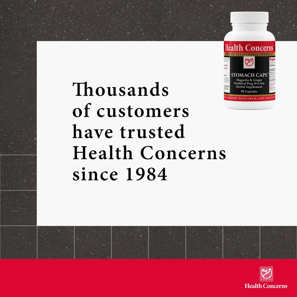 Health Concerns Stomach Caps hawthorn fruit visual suggesting steady digestion support.