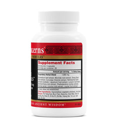 Health Concerns Three Immortals capsules closeup highlighting natural ingredients for hot flash relief.