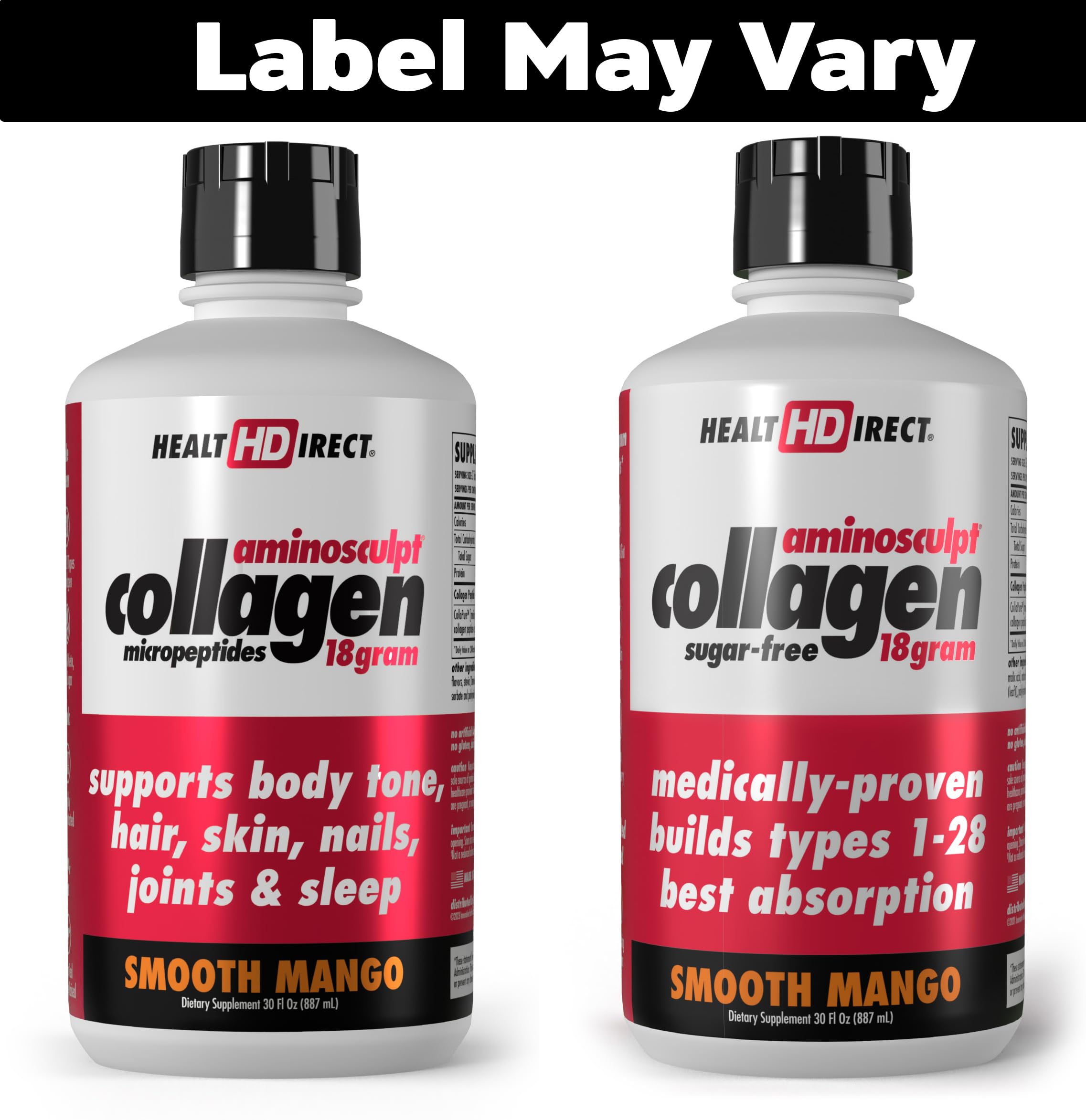 HEALTH DIRECT AminoSculpt 18g collagen per serving for strong intake