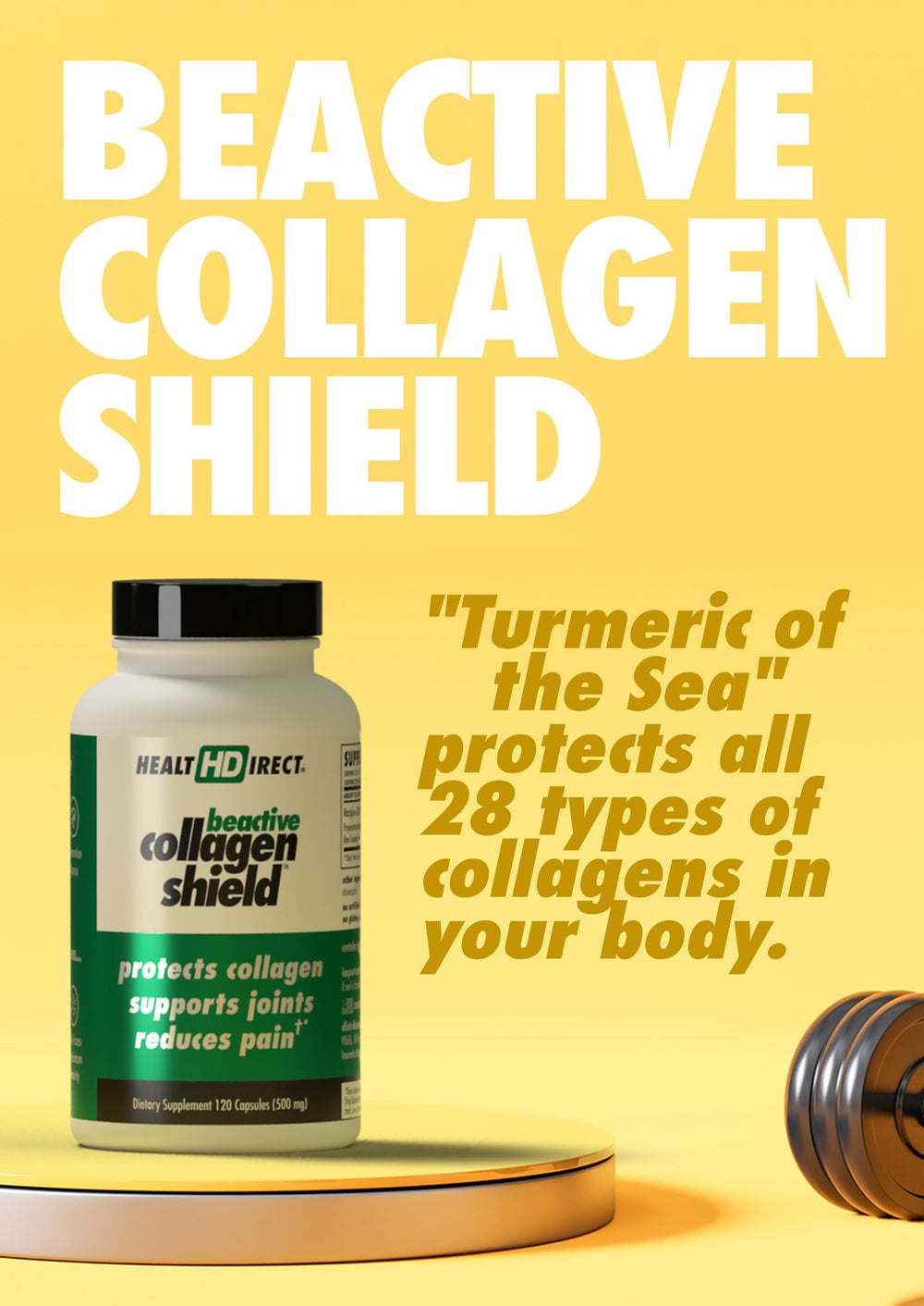 Health Direct BeActive green-lipped mussel illustration conveying marine-sourced nourishment.