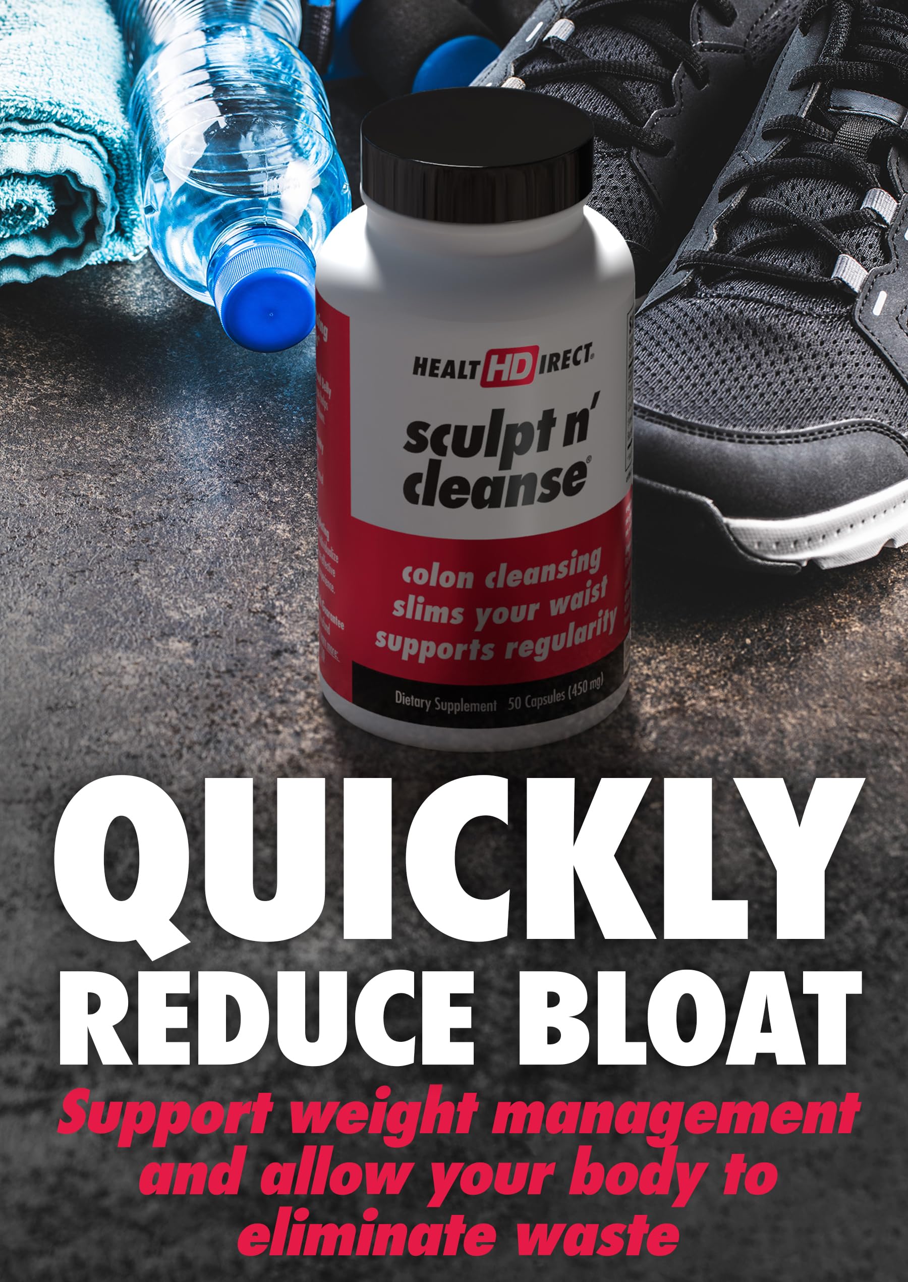HEALTH DIRECT Sculpt n' Cleanse ingredients blend hints at natural gut support.