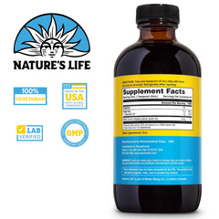 Health From The Sun Nature's Life black seed oil dropper bottle for easy dosing.