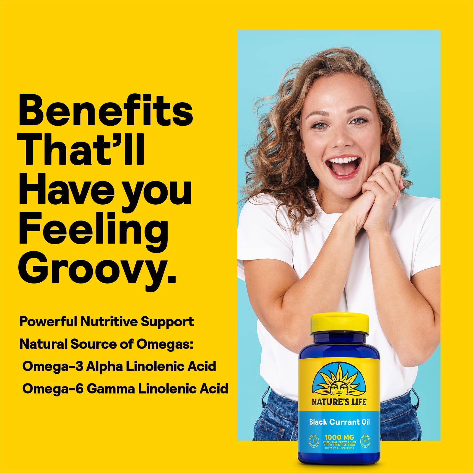 Health From The Sun Nature's Life label view highlights GMP quality and a 60-day guarantee.