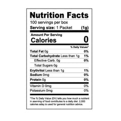 Health Garden Stevia packets dissolving in iced tea with keto-friendly flavor