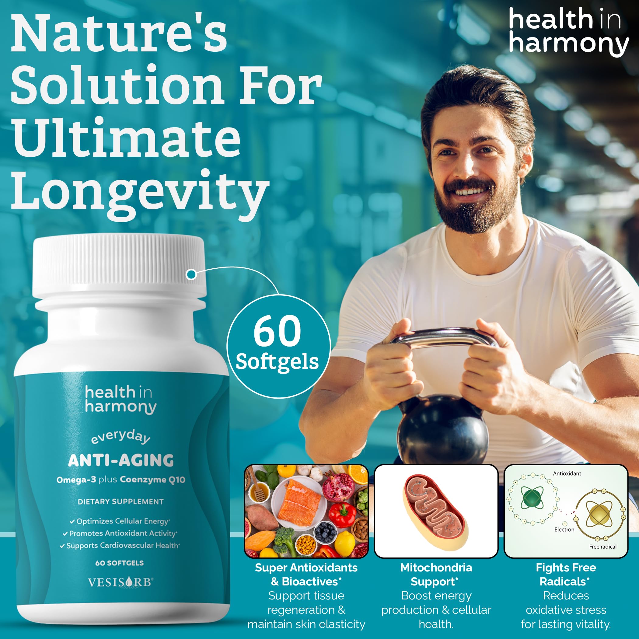 HEALTH IN HARMONY Daily wellness softgels for consistent supplementation