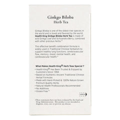 Health King Ginkgo Biloba Tea leaves close-up of natural herbal blend ready to brew