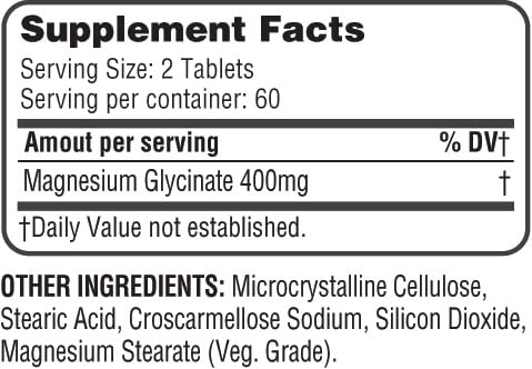 HEALTH LFE 365 Magnesium Glycinate packaging displayed for home use.