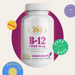 HEALTH LFE fast-dissolve B12 tablets for quicker energy conversion