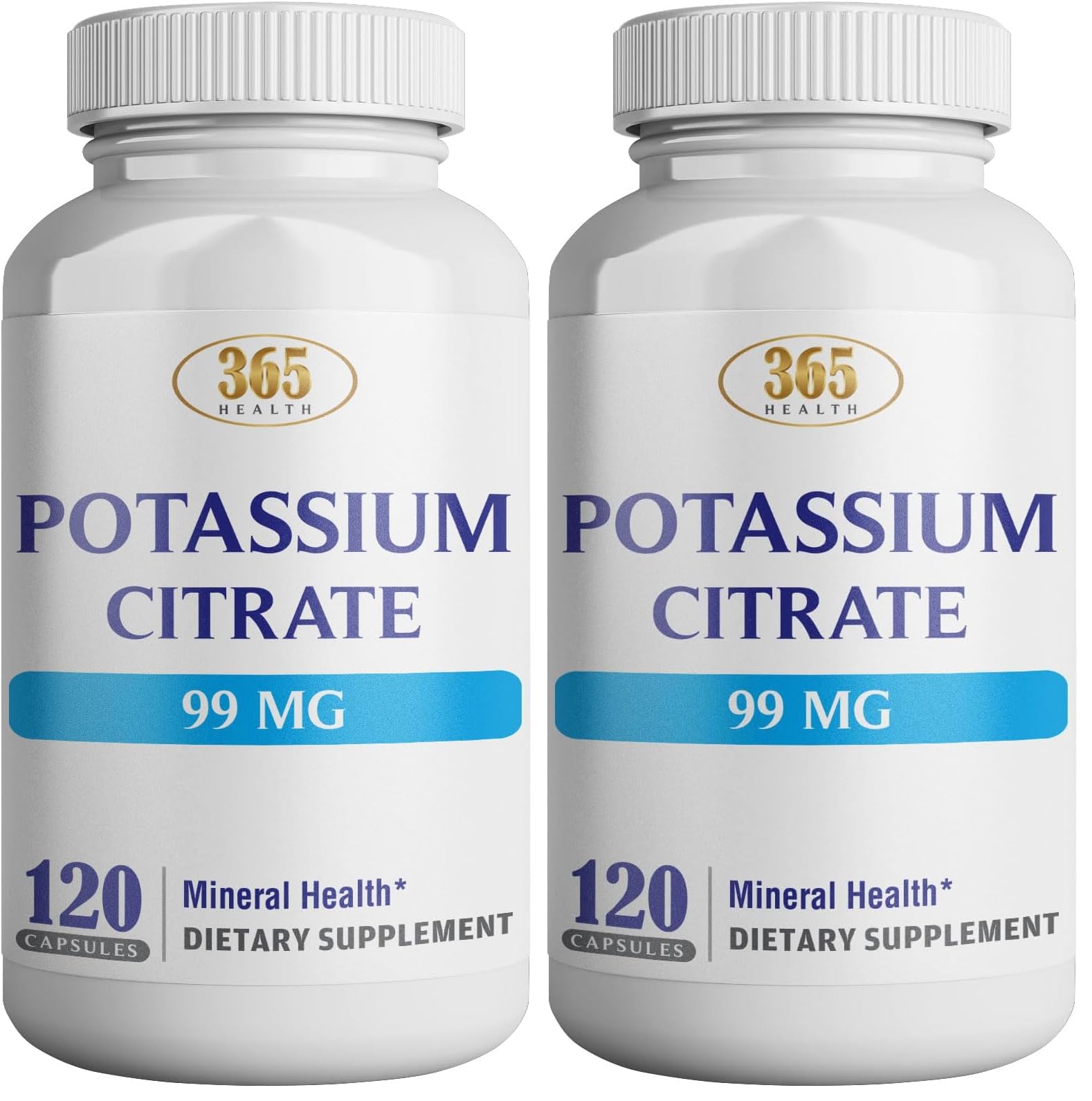 HEALTH LFE potassium citrate bottle front view supports daily electrolyte health.