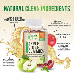 Vitamin B12 addition in Health Nutrition Naturals ACV gummies for metabolism support