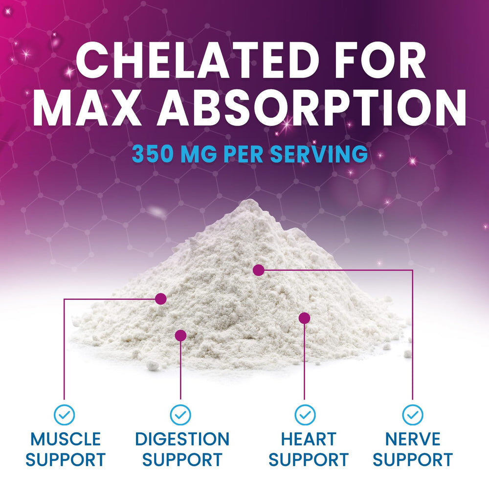 Health Nutrition Naturals magnesium powder in a glass with a refreshing routine vibe.