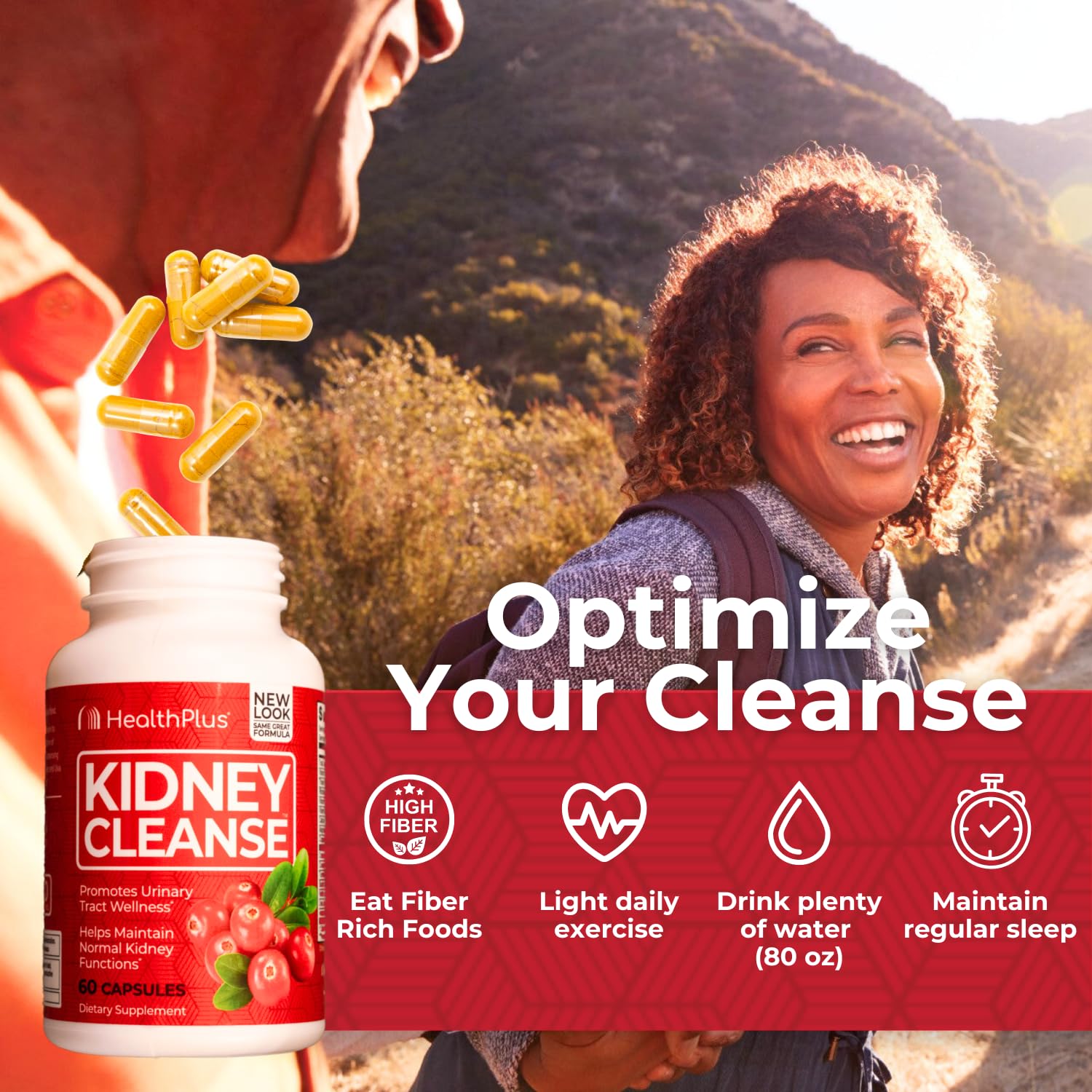 Health Plus Bearberry Leaf Extract bottle conveys urinary wellness support.