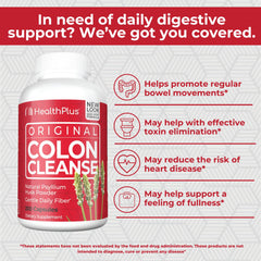 Health Plus Colon Cleanse daily routine suggested before meals
