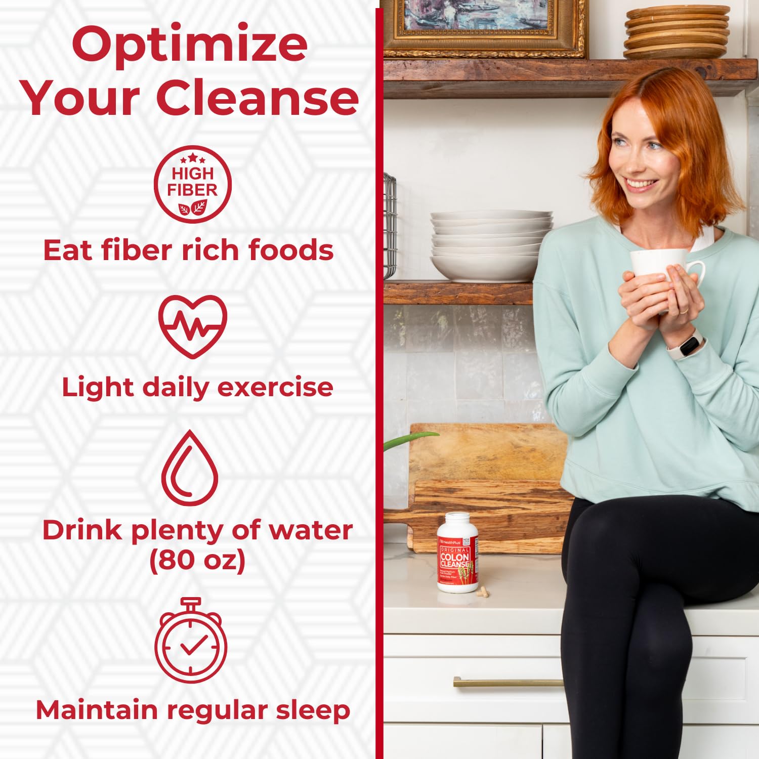 Psyllium husk fiber in Health Plus Colon Cleanse