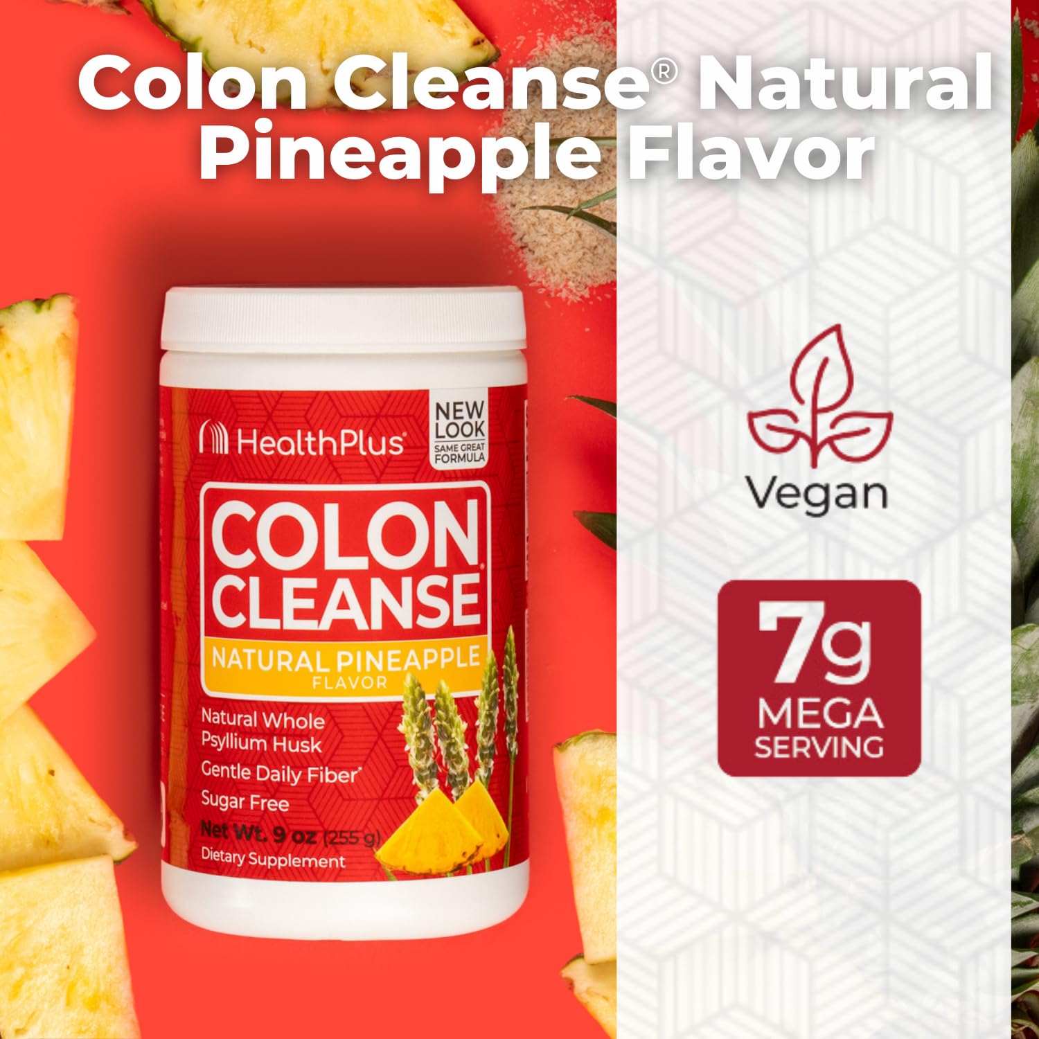 Health Plus Colon Cleanse powder dissolving visuals for simple mixing