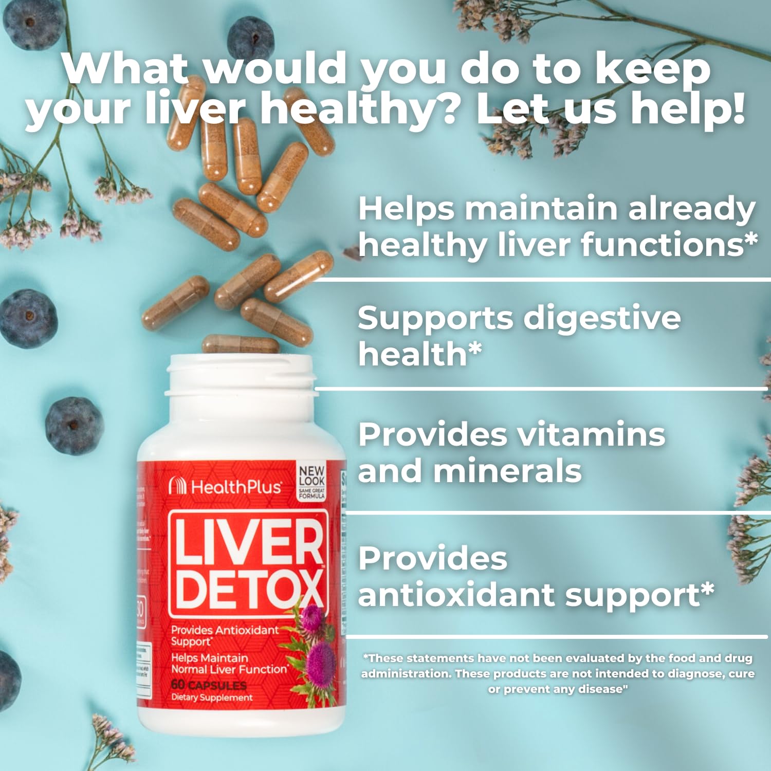 Health Plus Milk Thistle Extract close-up emphasizing herbal support
