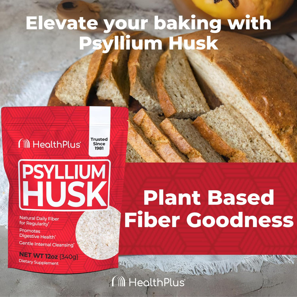 Health Plus psyllium husk DIY kitchen baking setup for recipes