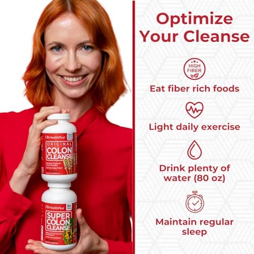 Health Plus Super Colon Cleanse Lactobacillus acidophilus detail supports gut balance