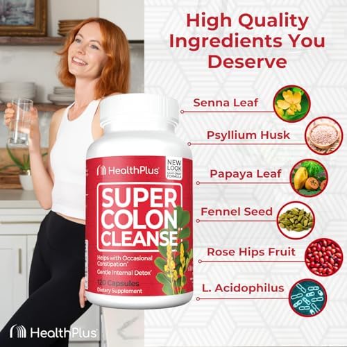 Health Plus packaging highlights natural ingredients and gut-friendly formula.