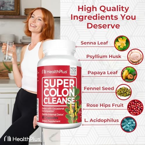 Health Plus Super Colon Cleanse packaging shown for safe storage