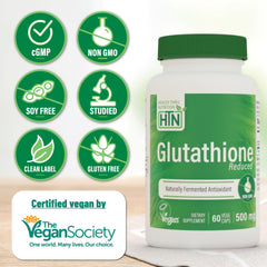 Health Thru Nutrition packaging close-up displaying 60-vegecaps supply for daily use.