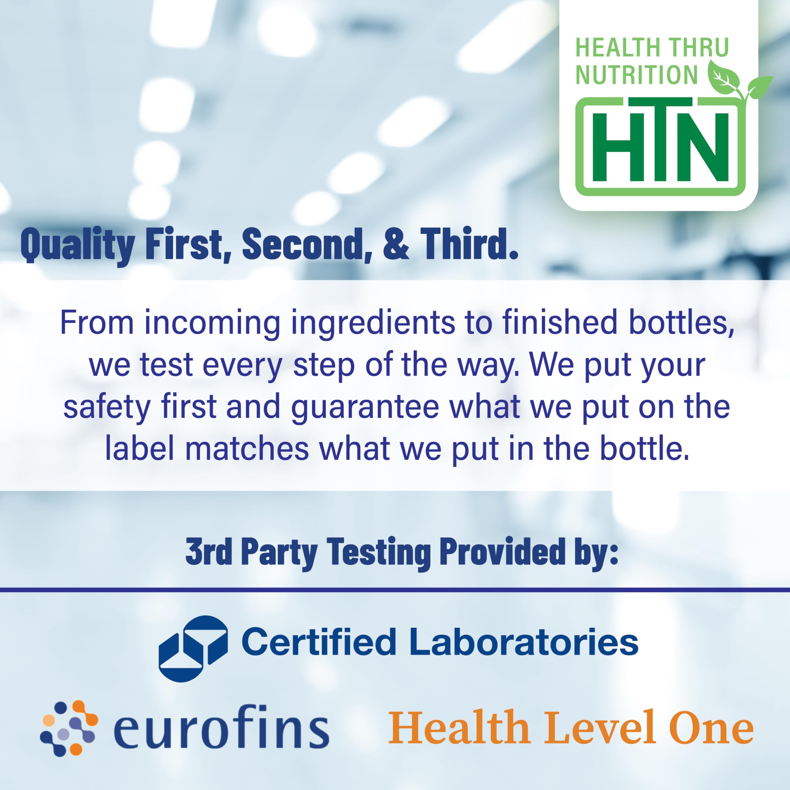 Health Thru Nutrition PQQ cap and seal demonstrating safety and freshness seals.
