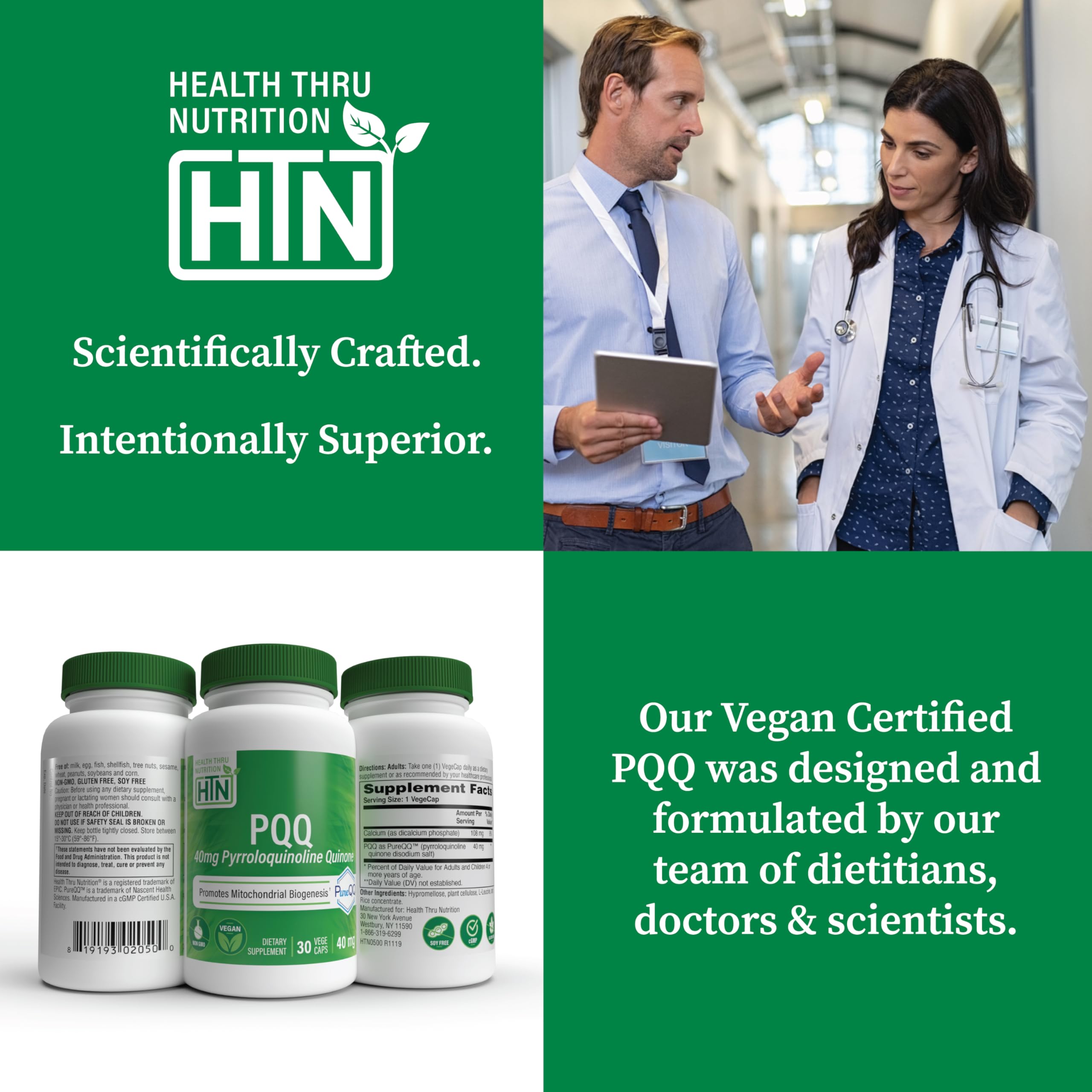 PureQQ packaging on a shelf conveying clean-label messaging for health-conscious buyers