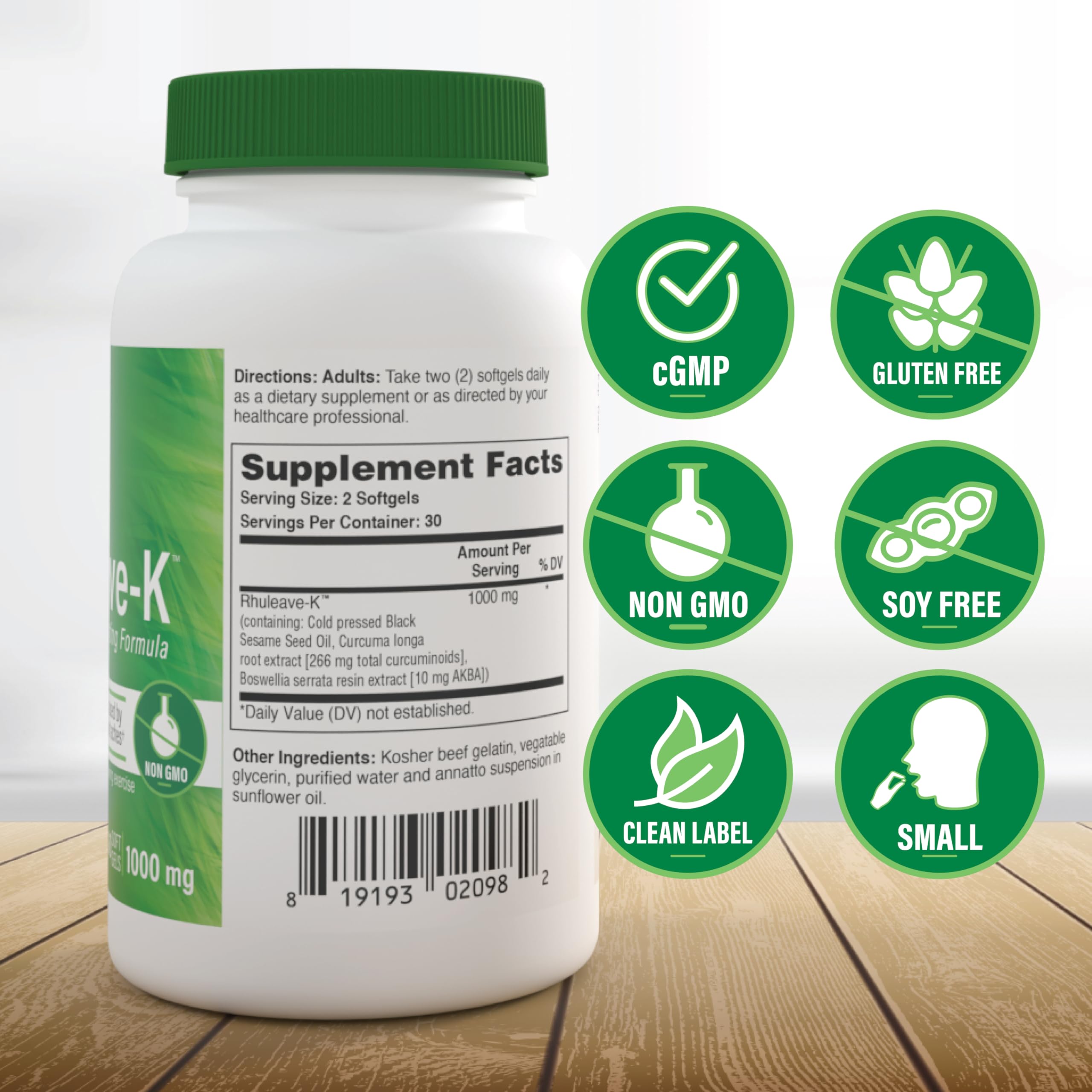 Rhuleave-K label emphasizes Speedtech for rapid absorption