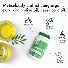 Close-up of Health Thru Nutrition Vitamin D3 label with potency details