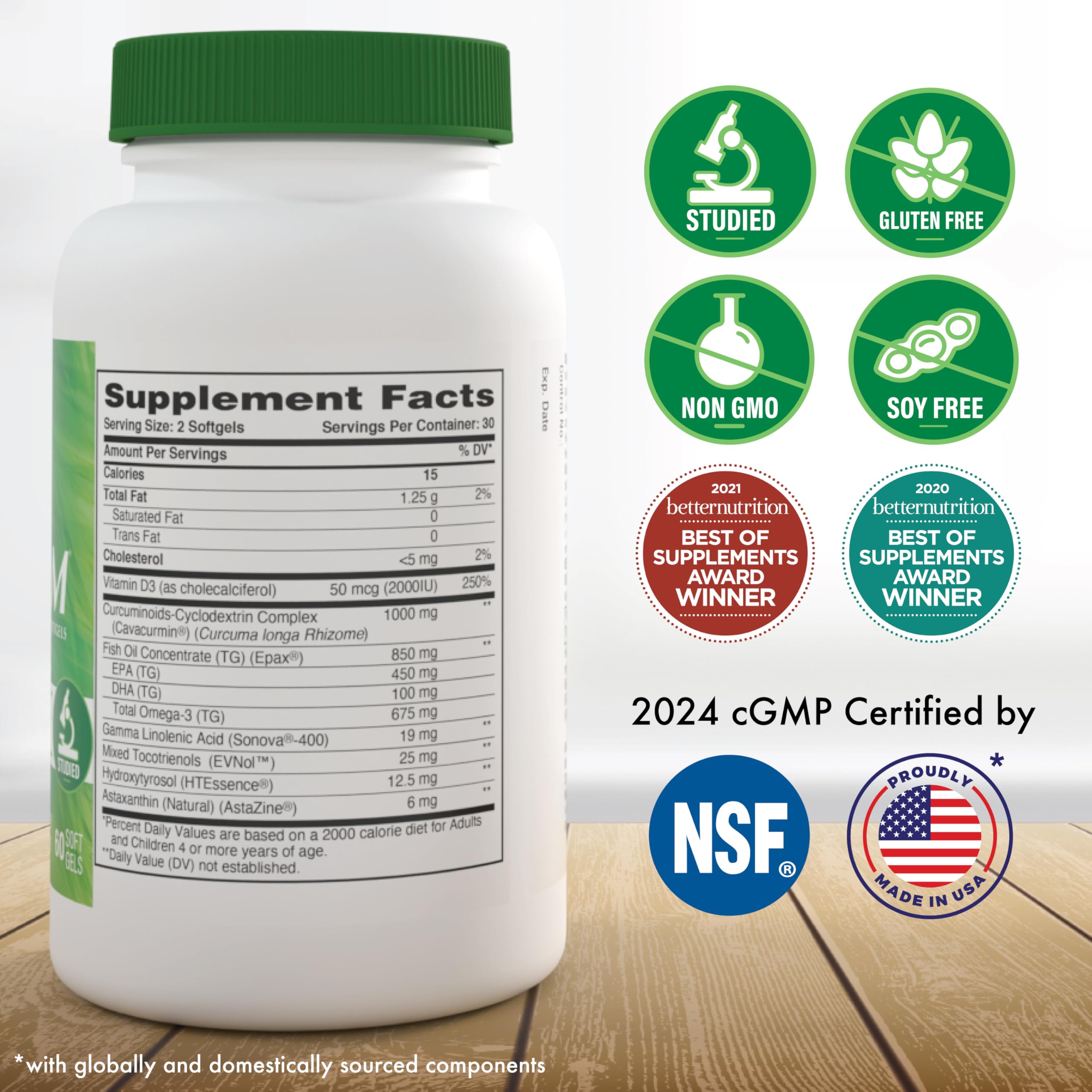 Health Thru Nutrition Wild-caught fish oil softgels; supports balanced lipid intake.